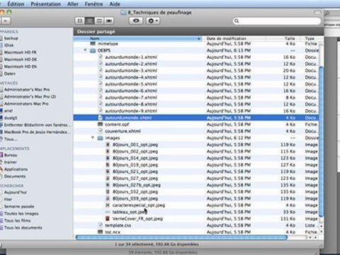 InDesign CS5 : Qu'est-ce qu'il y a dans un fichier ePub ?