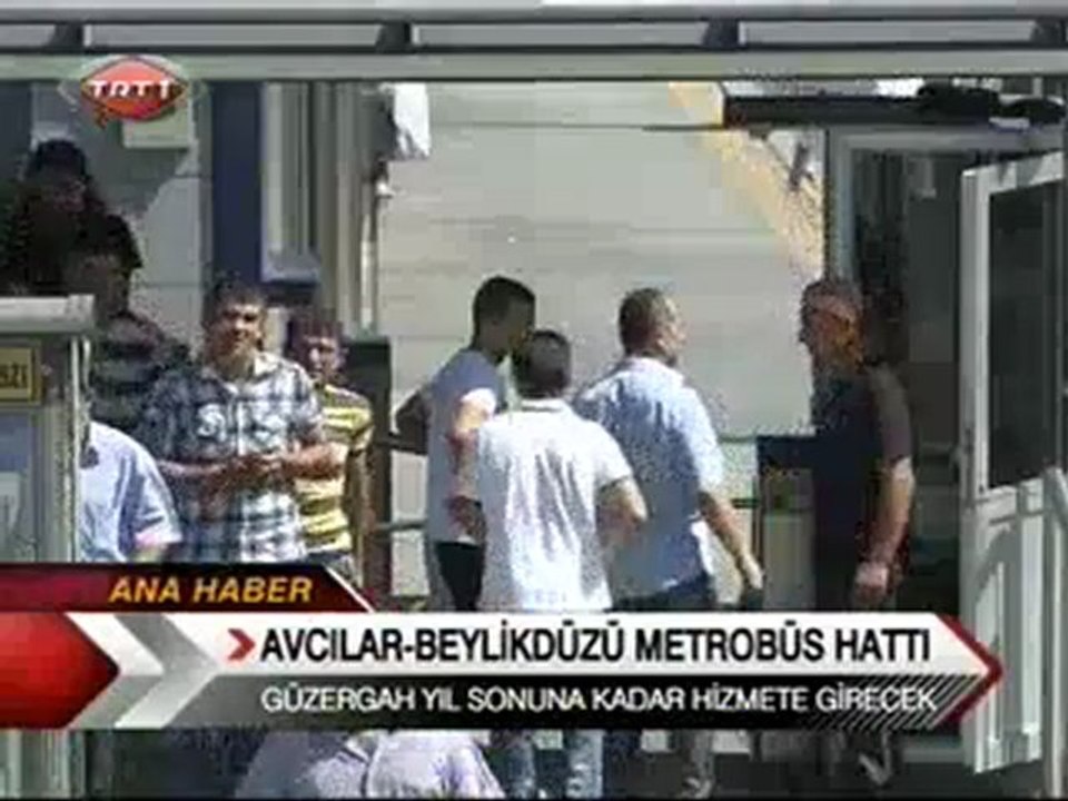 TRT - Metrobüs çalışmaları tüm hızıyla devam ediyor