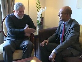 Rencontre entre Harlem Désir et le président Luiz Inàcio Lula Da silva