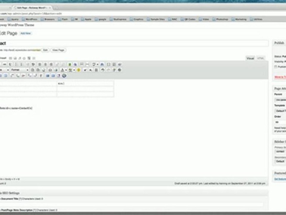 Adding a Table to a Page or Post in WordPress