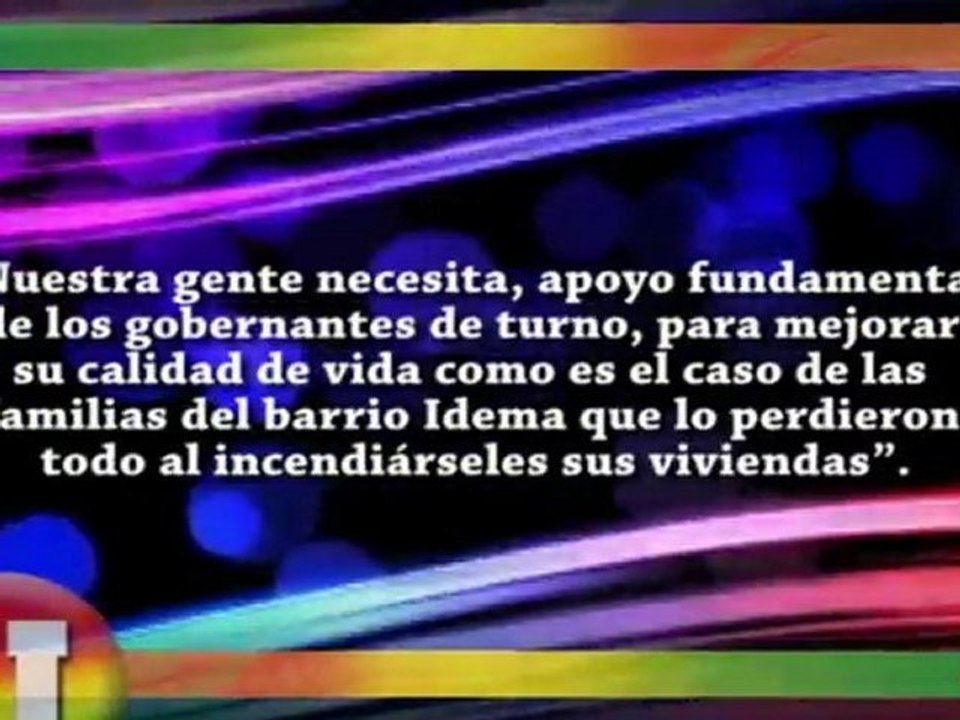 Ayuda a familias afectadas