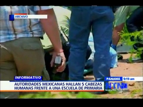 Autoridades mexicanas hallan cinco cabezas humanas frente a una escuela primaria en Guerrero