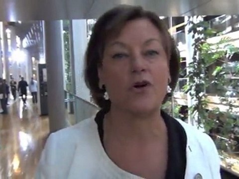 A la sortie de l'hémicycle, quelques réactions au discours de Barroso