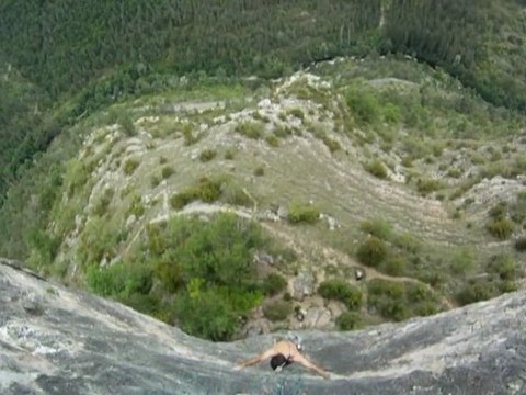 sortie escalade dans les gorges de la Jonte aout 2011