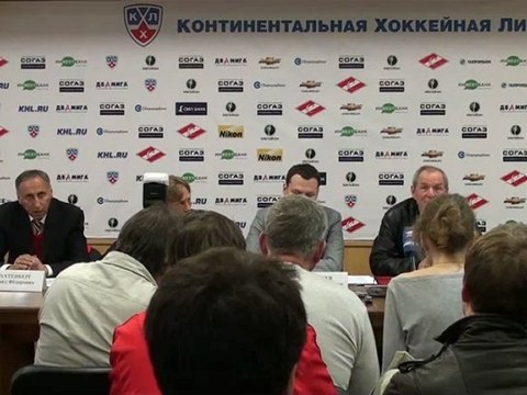 Пресс-конференция Подписание Меморадума о сотрудничестве между хоккейным и футбольным клубами «Спартак»