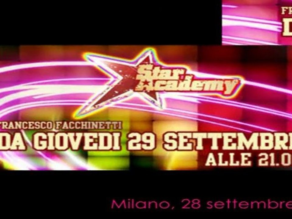 Star Academy - Presentazione Ufficiale Rai 28 settembre 2011 con Francesco Facchinetti e tanti altri