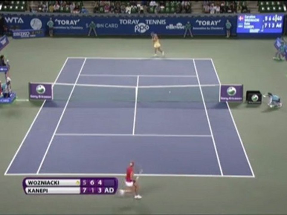 Tokio - Kanepi überrascht Wozniacki