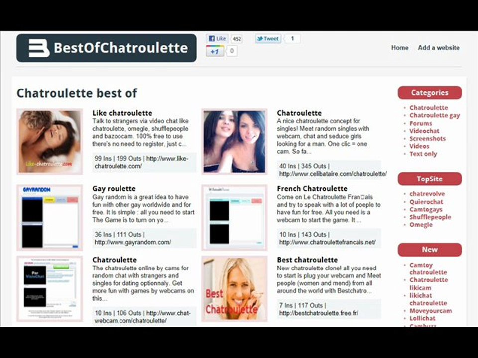 bestchatroulette on www.like-chatroulette.com