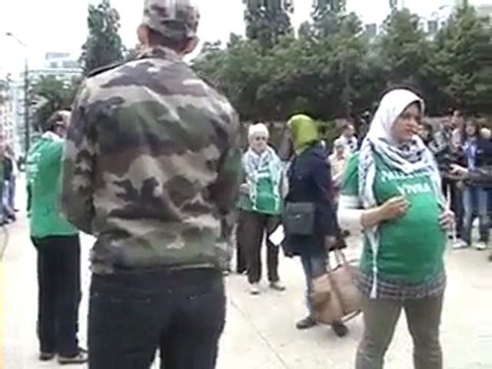 GAZA checkpoint reconstitution à Paris 60ans d'injustice d' acharnement