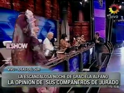 GRACIELA ALFANO Y SU VESTUARIO BIZARRO LUEGO DE SU PELEA CON RITÓ