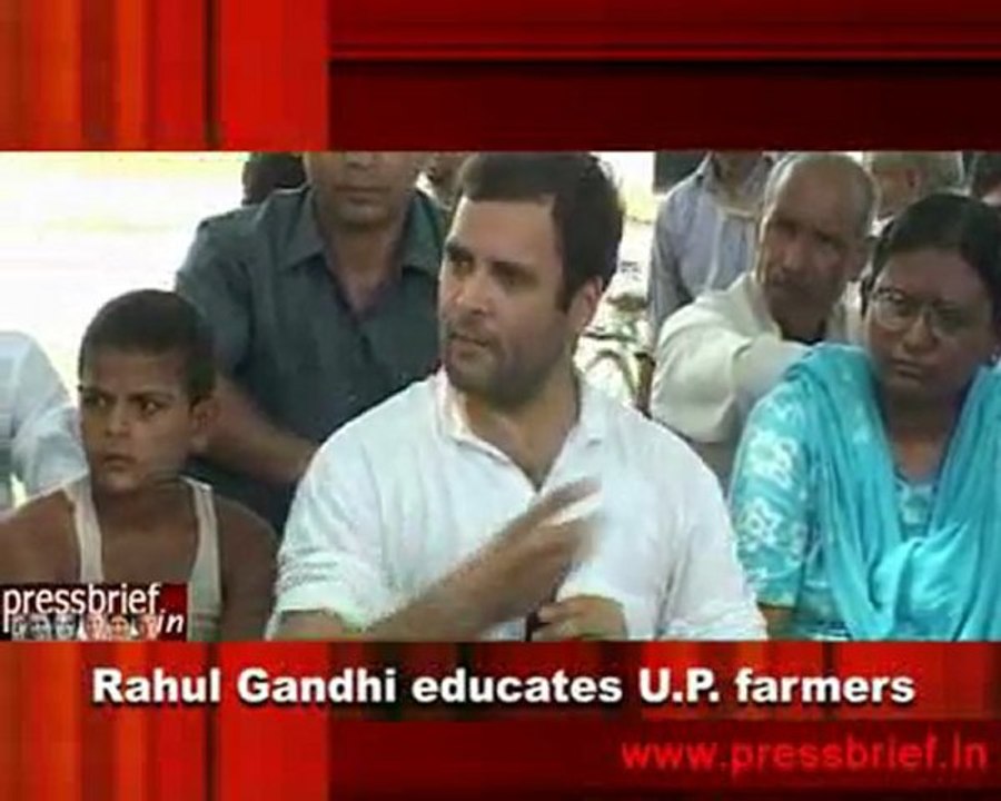 Rahul Gandhi educates U.P. farmers
