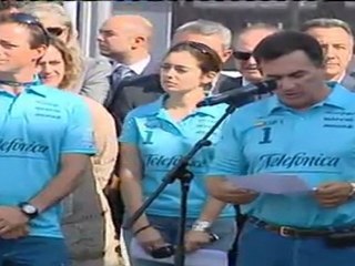 La princesa Letizia amadrina el barco que dará la Vuelta al Mundo