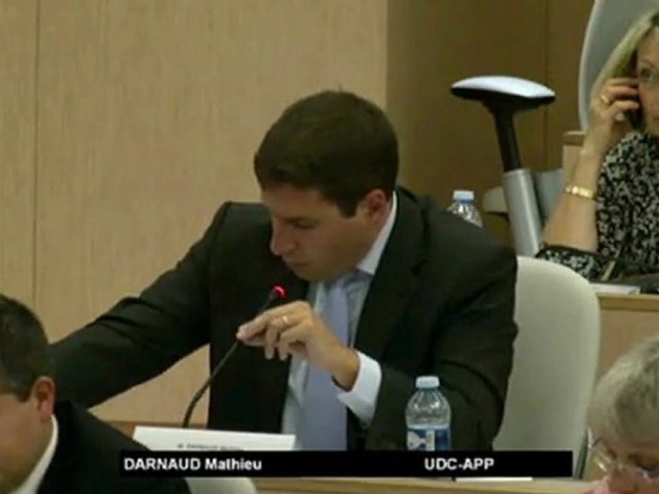 AP 23/09/2011 - Intervention de Mathieu DARNAUD sur l'exploitation du transport régional de voyageurs (TER) - Amendement
