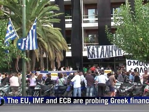 Greek ministries occupied as EU-IMF resume audit