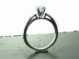 FDENR678AS   Asscher Cut Solitaire Diamond Engagement Ring In 4 Prong Setting