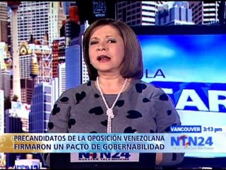 Precandidata presidencial venezolana habla con NTN24 sobre pacto de gobernabilidad