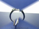 FDENS3111CUR   Cushion Cut Three Stone Diamond Pave-Set Engagement Ring