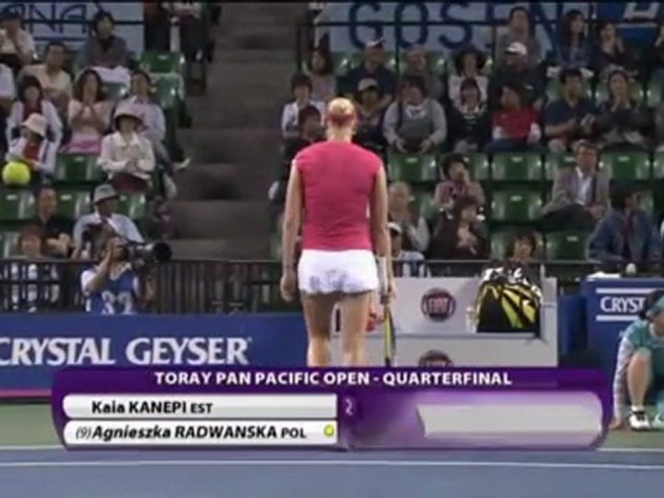 Tokio - Radwanska unter den letzten 4