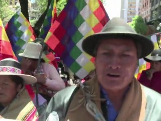 Bolivia union strikes in support of marching natives