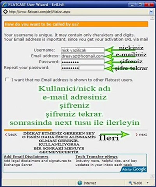 FLASTCAST NİCK ALMAK VİDEOLU ANLATIM  www.gokkusagifm.net