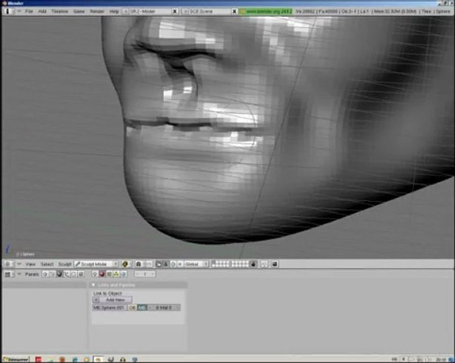Making a Head with Blender in Sculpt Mode