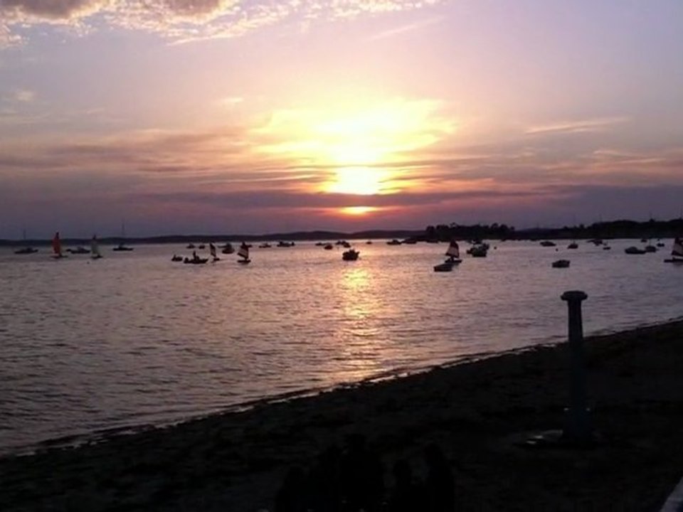 Coucher de soleil à Andernos-Les-Bains....