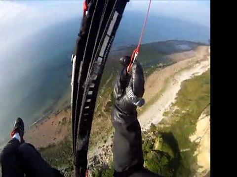 Parapente - Premier vol en Normandie 01-08-2011