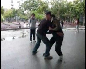 太極自由推手　定歩