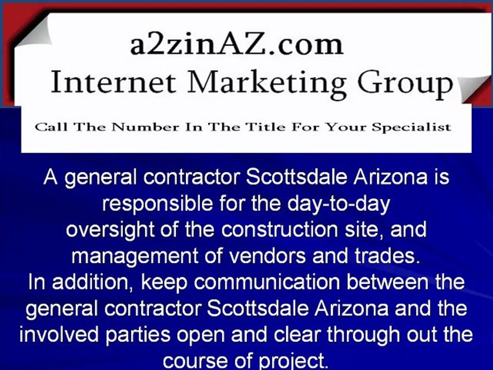 General Contractor Scottsdale