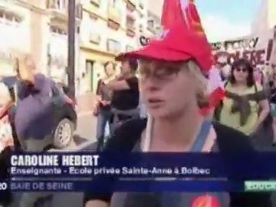 manif pour la défense de l'école!