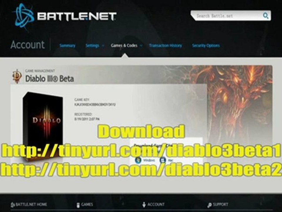 Diablo 3 Beta Download Downloader 2011  Blizzard
