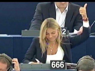 Barbara Matera, Le siège 666 au parlement EUR jt (28/09/11)