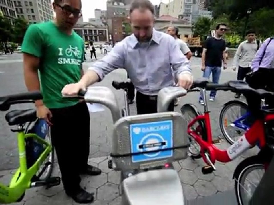 Des vélos en libre service à New York