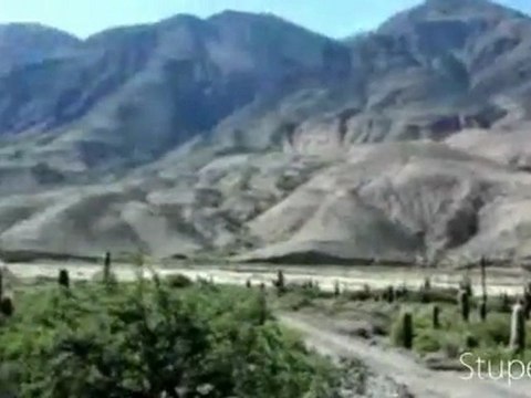 Au milieu de la région de Jujuy -Nord de l'Argentine