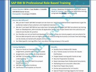 ZaranTech - SAP BW BI Online Training Program Explained