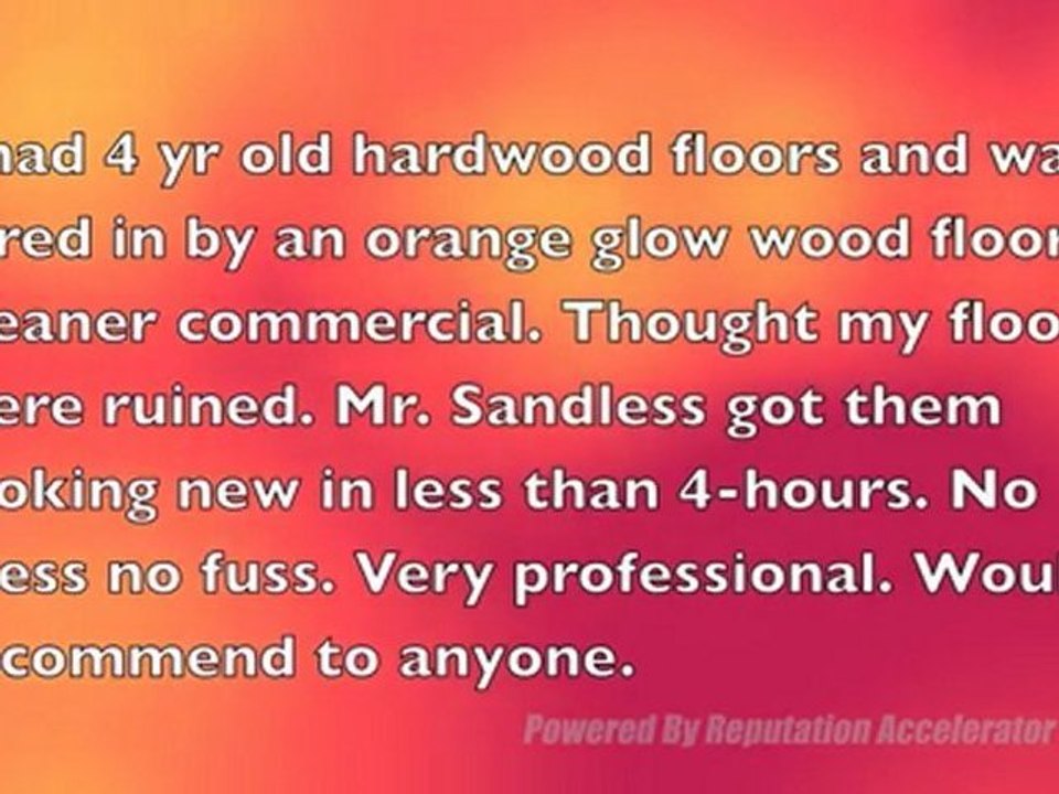Mr. Sandless Knoxville Complaint Free