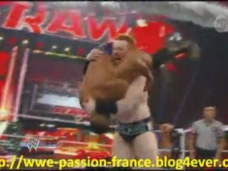 Catch attack Raw 30/09/11 - 8 men Tag Team match