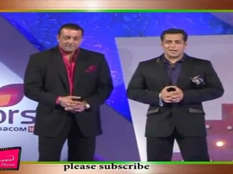 Salman Khan & Sanjay Dutt Enjoying With Colors CEO Mr Nayak At Big Boss 5 Press Meet