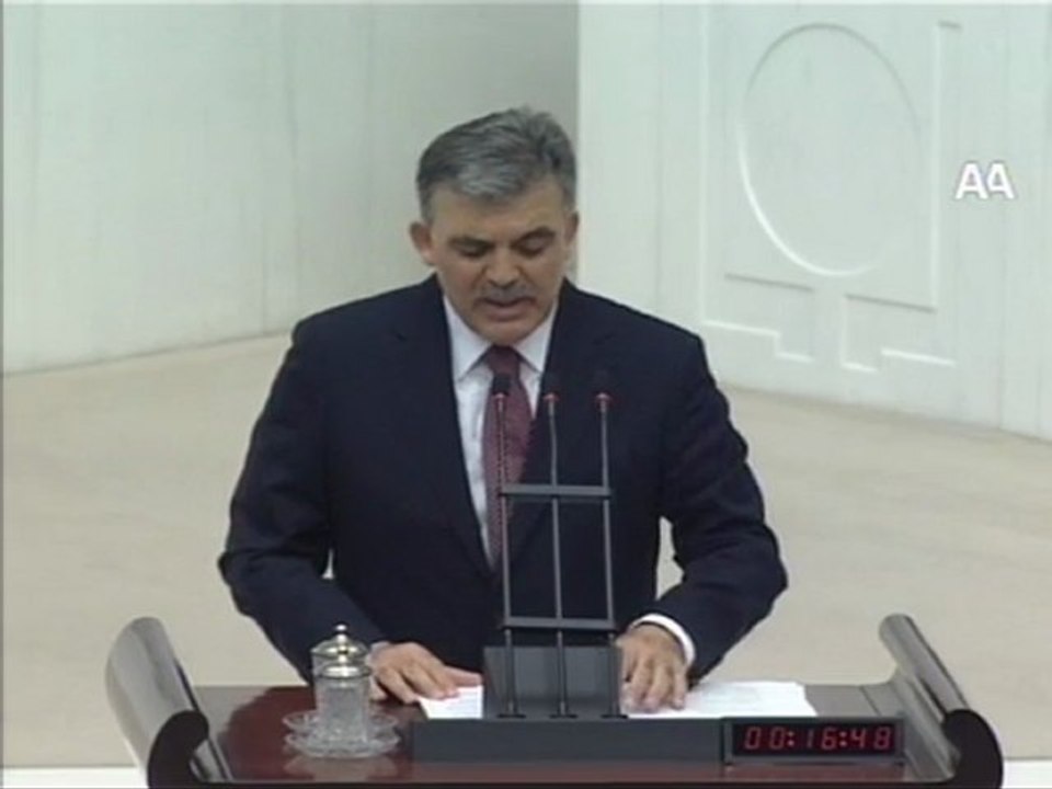 1 Ekim 2011 Meclis Yeni Yasama yılı açılışı ve Cumhurbaşkanı Abdullah Gül Açılış Konuşması