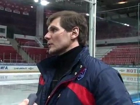 Алексей Яшин после игры с к.ЦСКА 30.09.11.