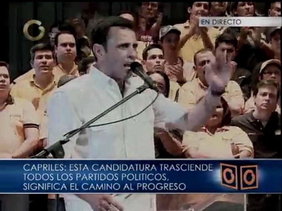 Primero Justicia apoya a Capriles Radonski