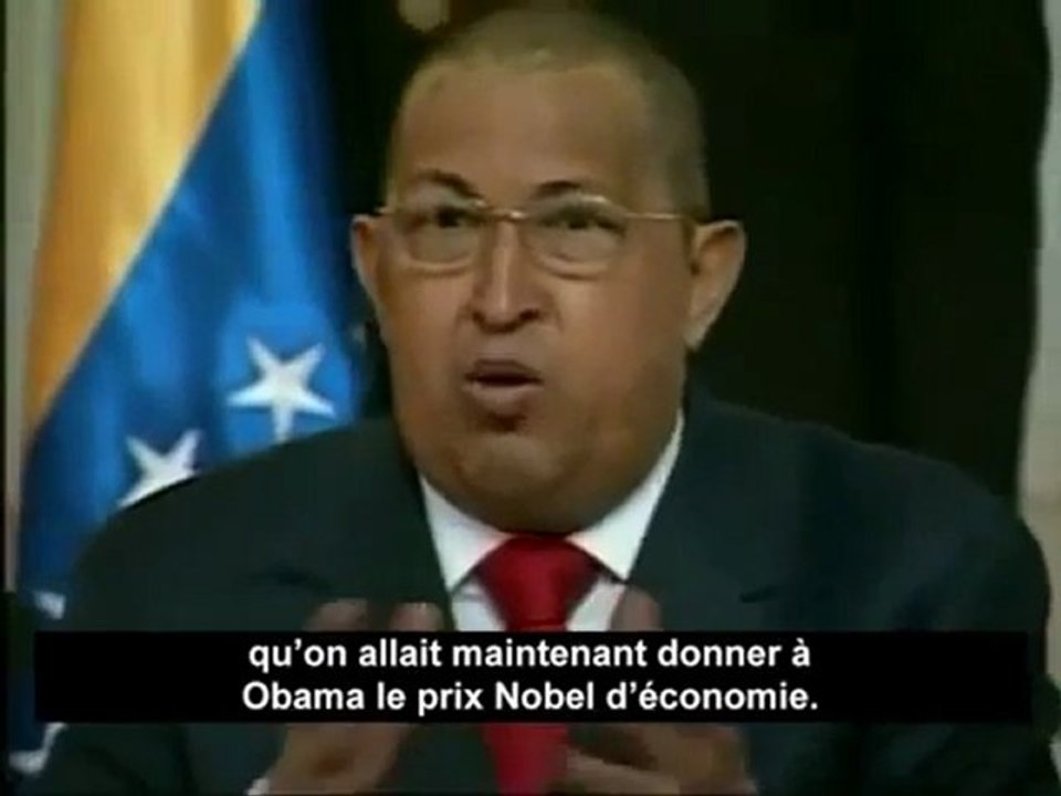 Le Pitre d'Obama bientot Prix nobel de l'économie ? ^^ _ On rigole bien chez Chavez :)