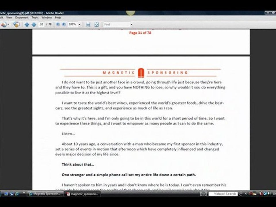 Behind The Scene: "Magnetic Sponsoring" by Mike Dillard