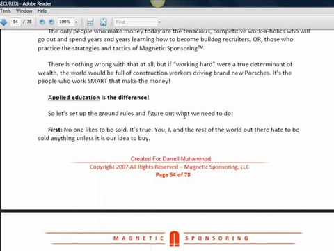 Behind The Scene: Magnetic Sponsoring by Mike Dillard