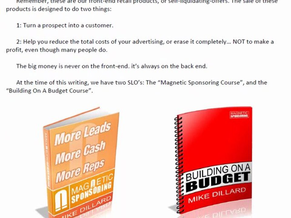 Behind The Scene: "Magnetic Sponsoring" by Mike Dillard