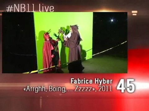 Nuit Blanche 2011 Claire Moulène Fabrice Hyber Square des Batignolles