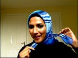 Square hijaab head scarf tutorial - Formal -