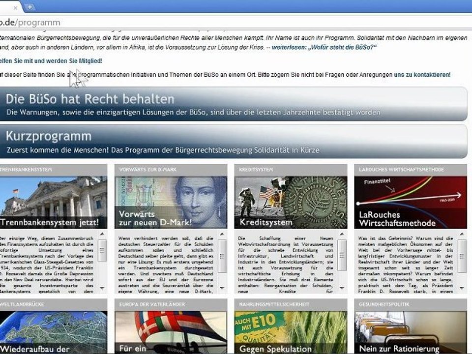 Zur Neuauflage von www.bueso.de