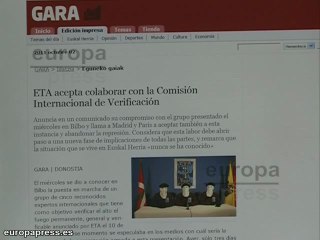ETA se ofrece a colaborar con la verificación