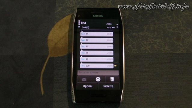 Nokia X7-00 - Demo SMS Bombing